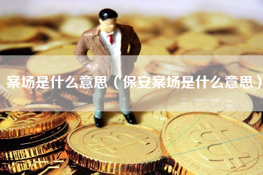 案场是什么意思（保安案场是什么意思）